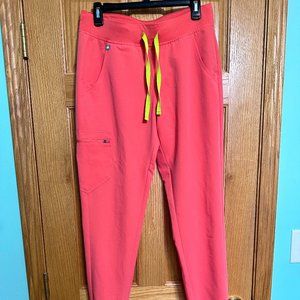 Figs zamora jogger scrub pants-hot coral